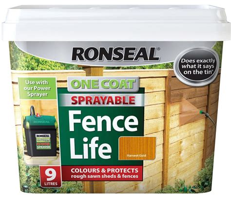 ronseal spray paint for fence